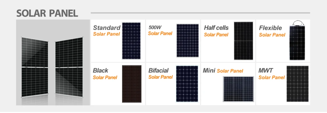 TUV, CE, SGS Half Cell Poly PV Fold Flexible Black Monocrystalline Polycrystalline Module Mono Industry Use Solar Energy Power Panel with 25 Years Warranty