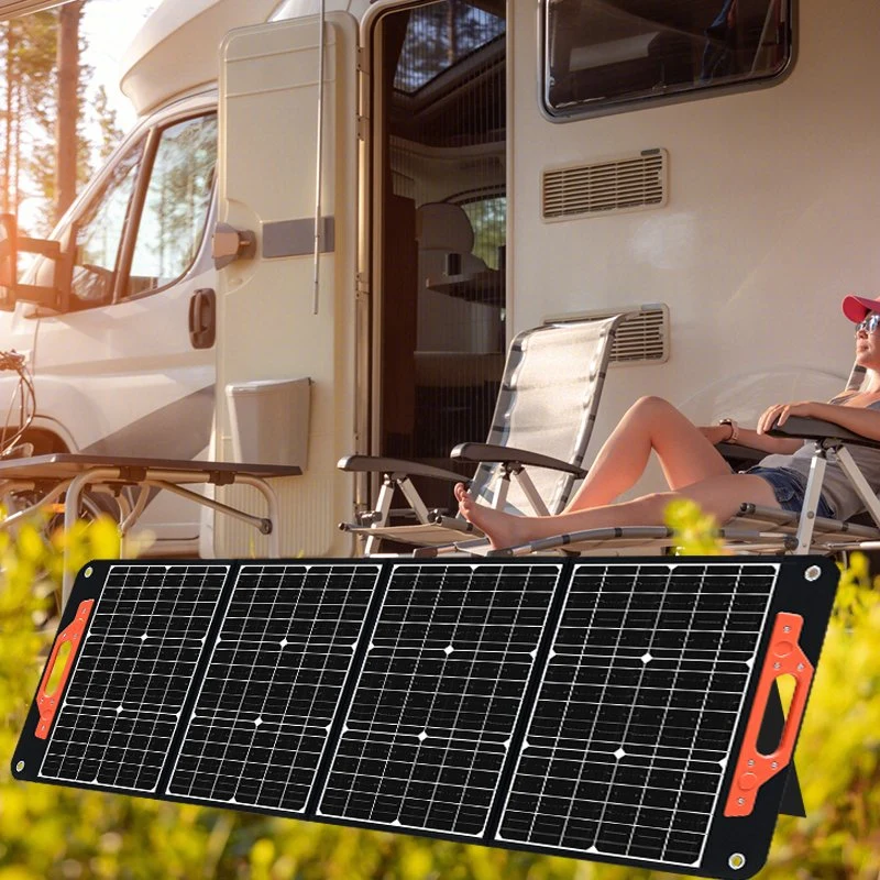 Factory Directly Supply Small Folds Outdoor Portable Panel for Camping 120W Foldable Solar Panels Folding