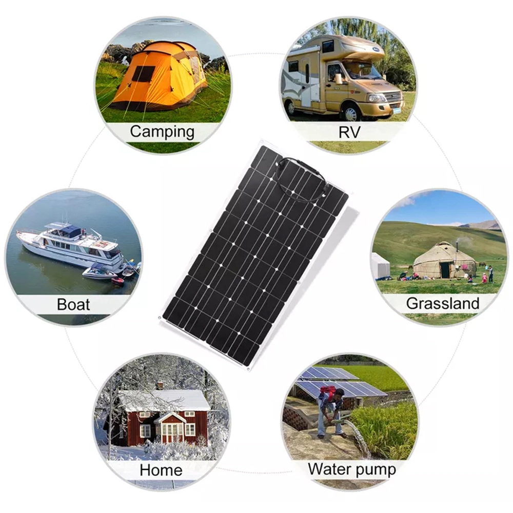 ETFE PV Cell Module Boat Marine Flexible Solar Panel 100W