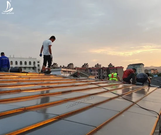 Nuovo prodotto Edificio Fotovoltaico integrato BIPV Tegole solari Tegole per tetti Materiali di copertura sostenibili e rispettosi dell'ambiente