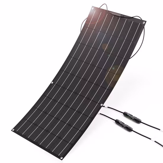Dokio 110 W (55 W x 2 pezzi) Pannello solare mono pieghevole flessibile 100 W per viaggi in barca CAMPER Pannello solare portatile di alta qualità